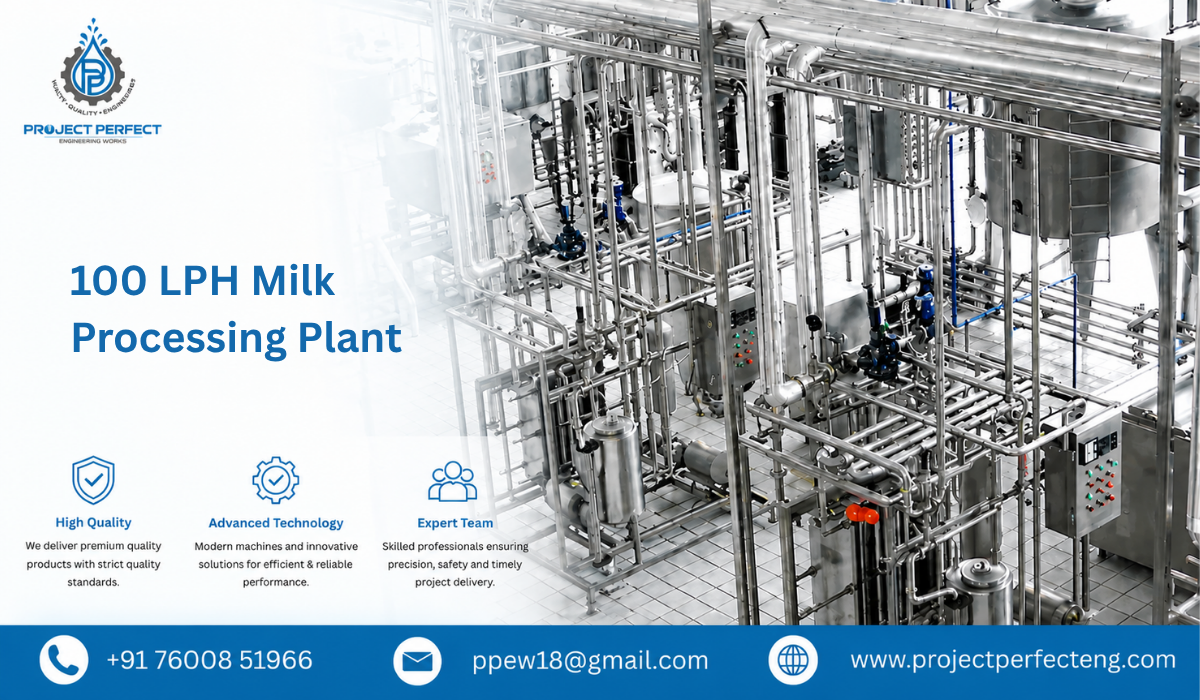 100 LPH Milk Processing Plant