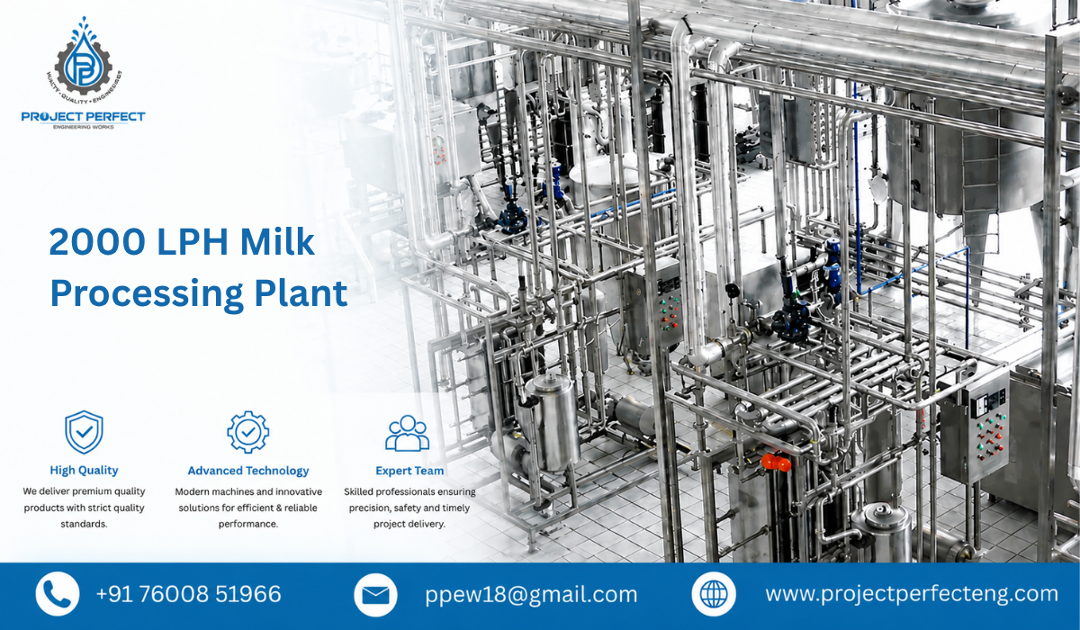 2000 LPH Milk Processing Plant