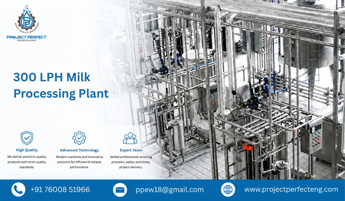 300 LPH Milk Processing Plant