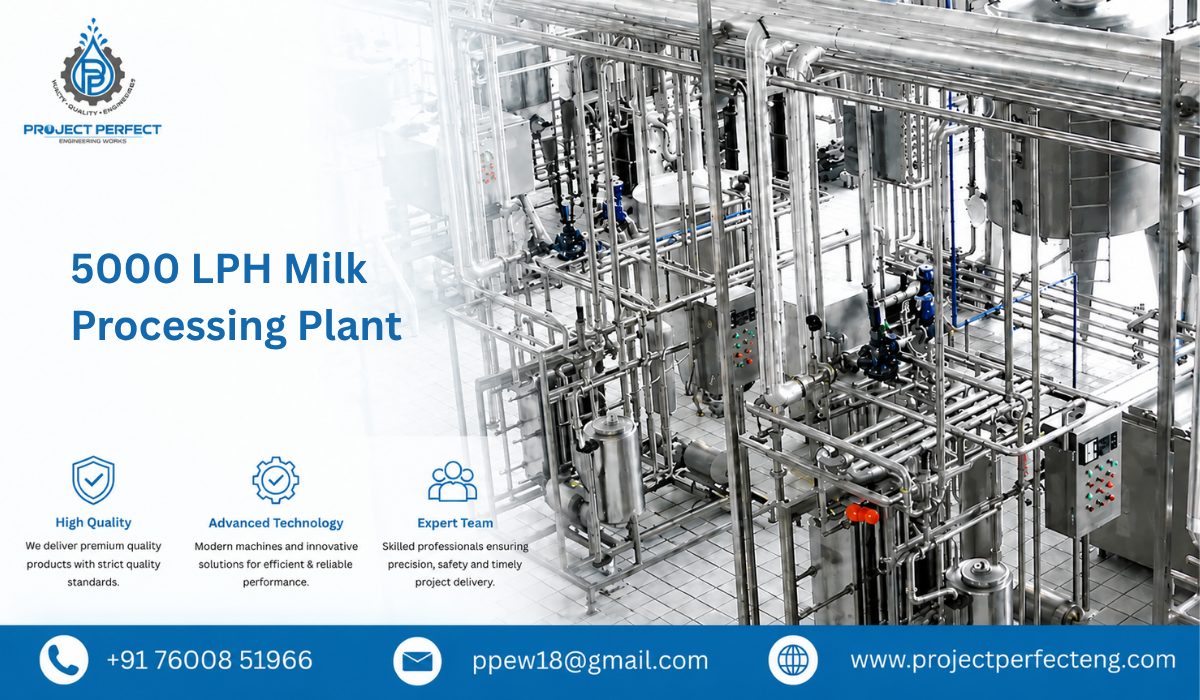 5000 LPH Milk Processing Plant