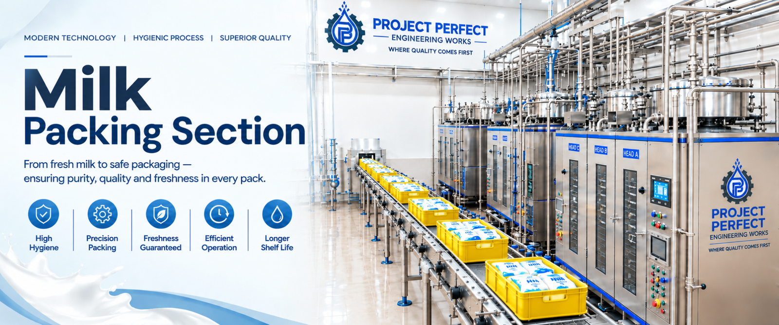 Milk Packing Section