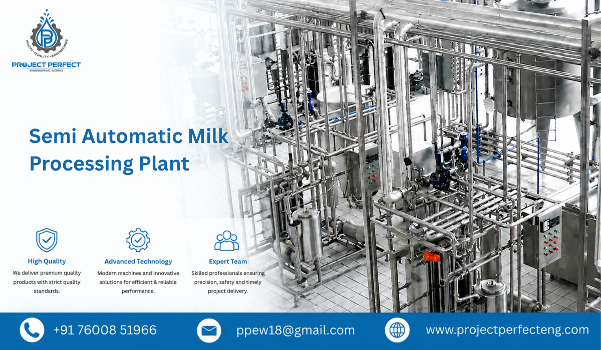 Semi Automatic Milk Processing Plant