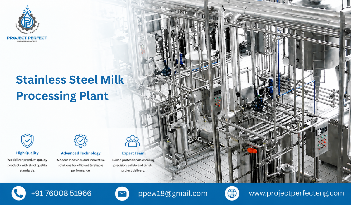 Stainless Steel Milk Processing Plant